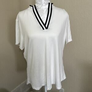 TAIL White Label Golf‎ Shirt Top Women’s Size XL Mock Neck Athletic Short Sleeve